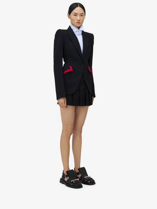 【関送込】MCQUEEN◆VISCOSE BLAZER Alexander McQueen chain-embellished Blazer | Black | FARFETCH