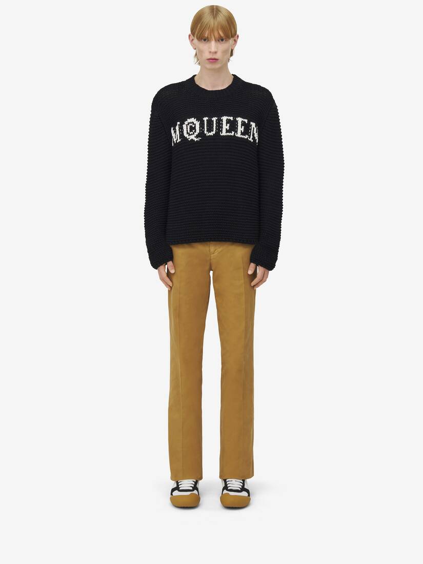 McQueen Logo Textured Jumper