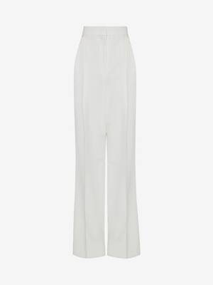 Wool Wide Leg Trousers