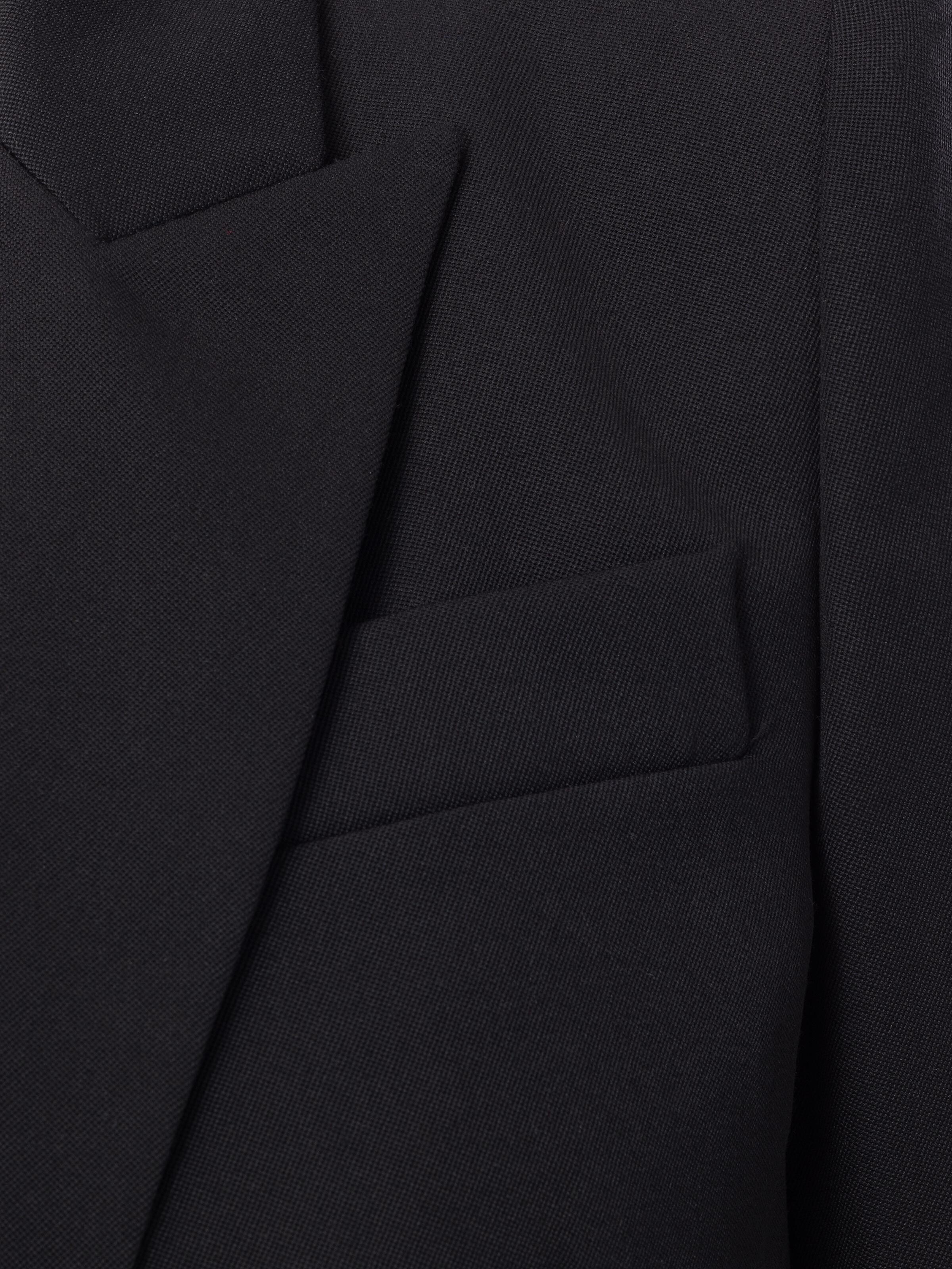 Veste en crêpe à épaules en pointe