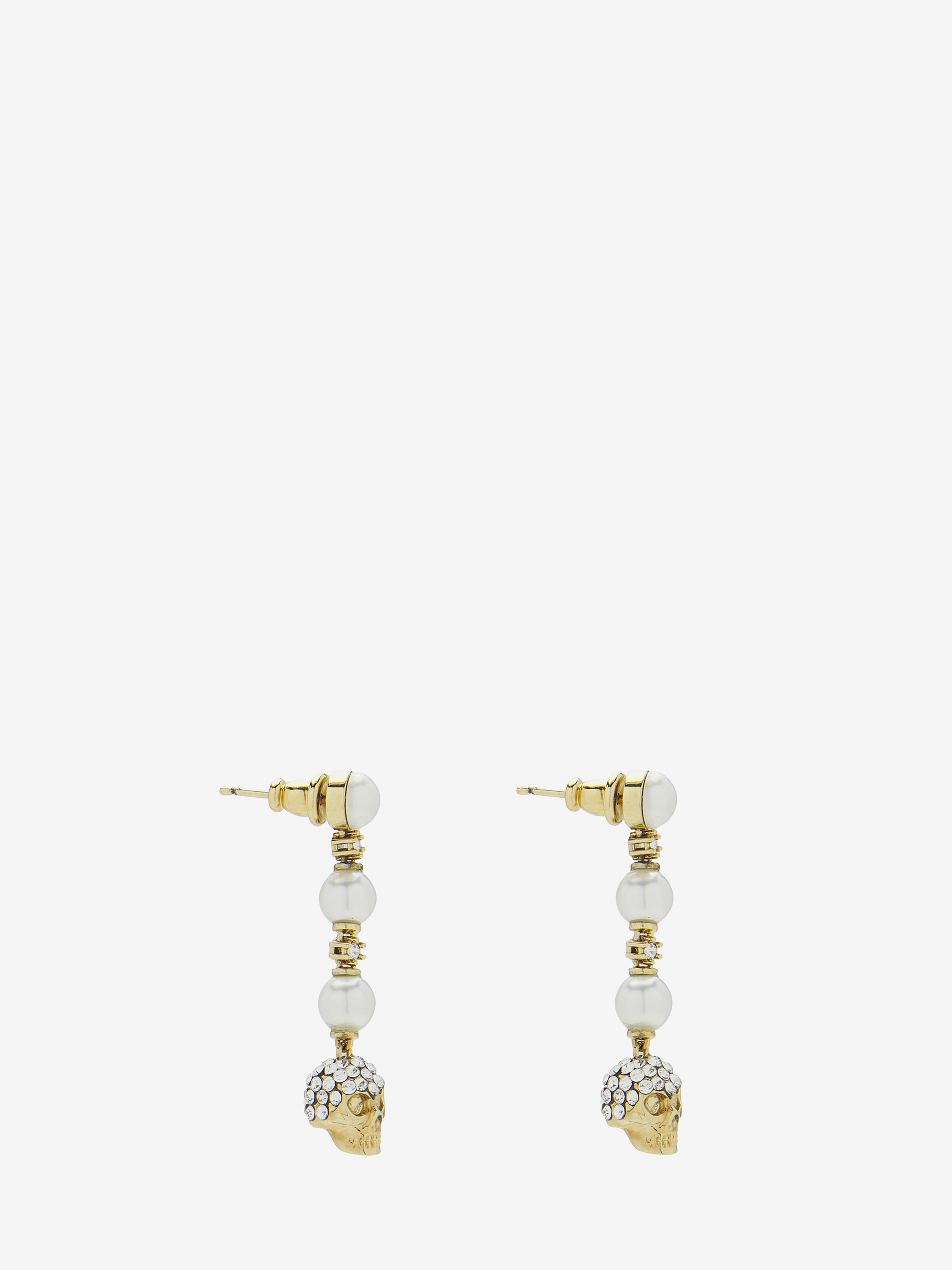 Skull and Pearl Earrings