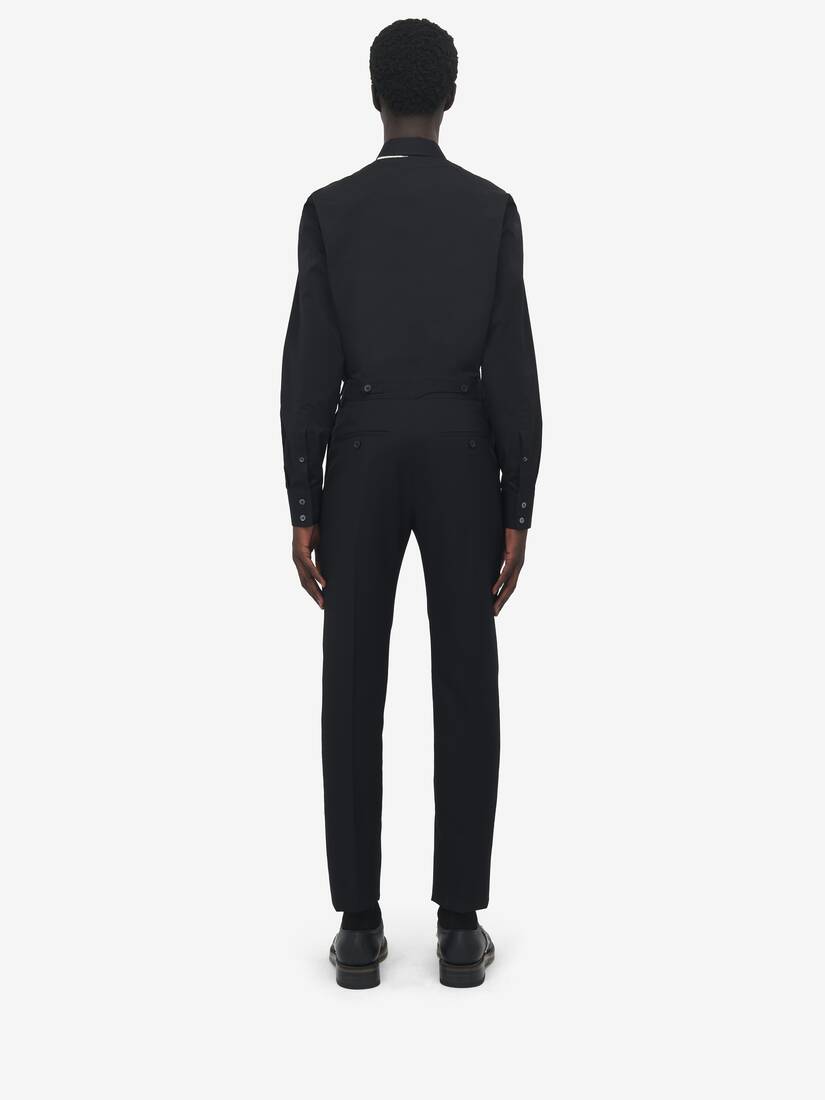 Wool Mohair Tailored Trousers