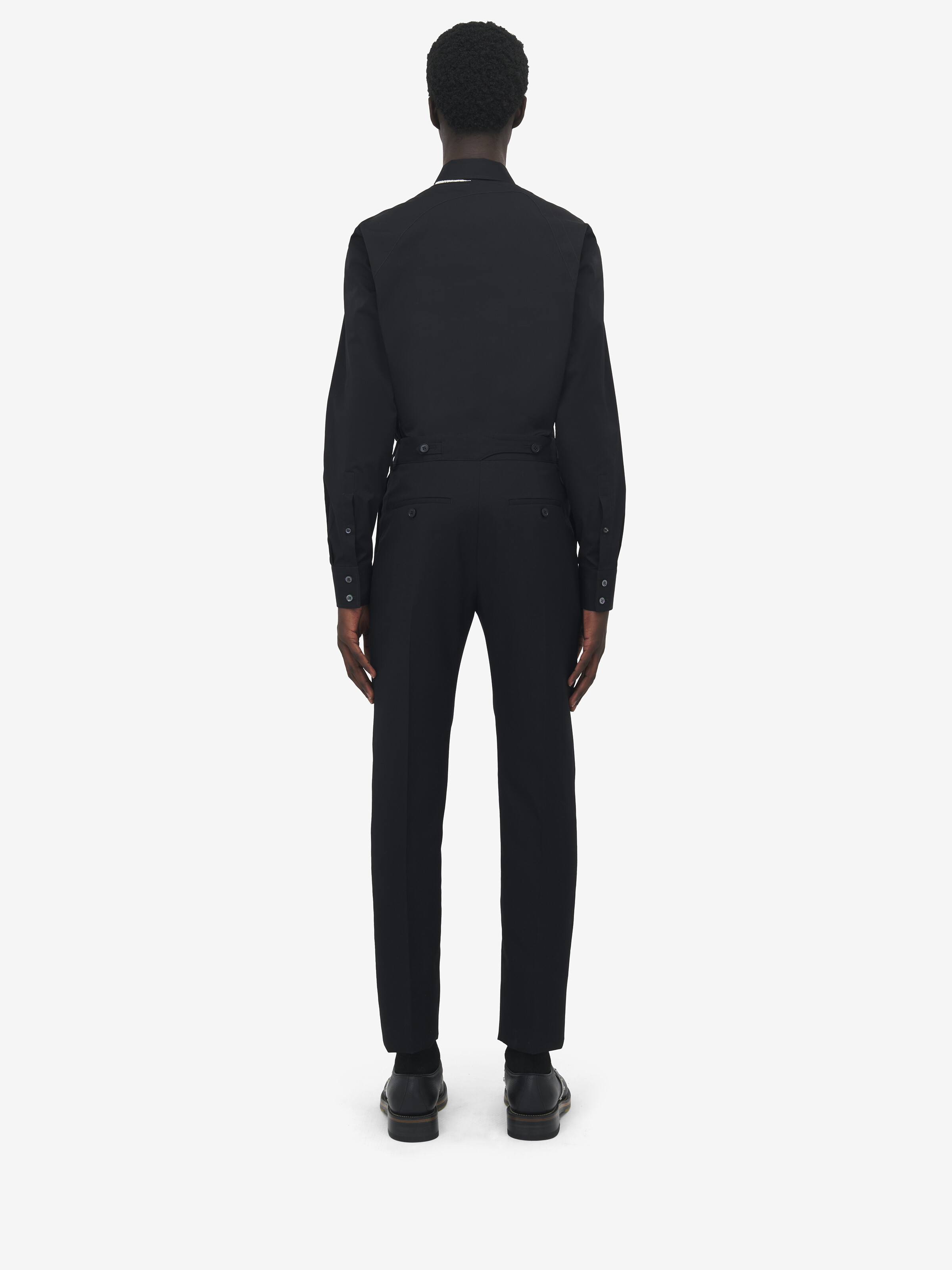 Wool Mohair Tailored Trousers