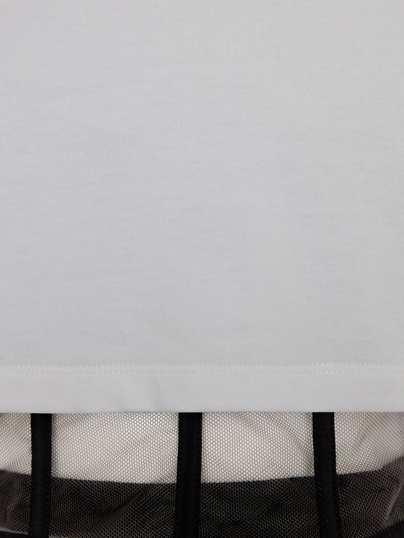 Women's Corset T-shirt in White/black