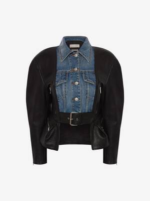 Hybrid Leather Biker Jacket