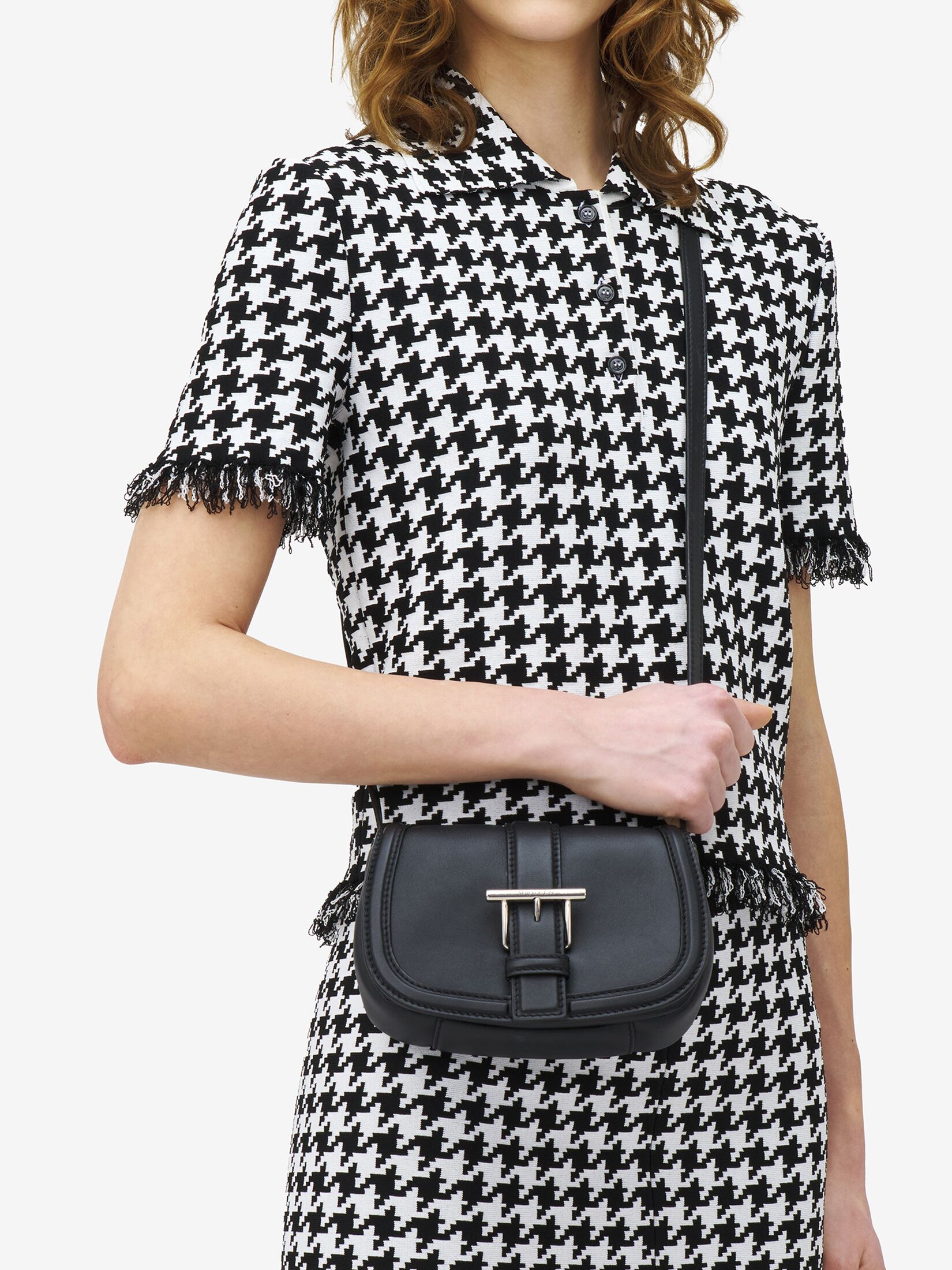 Mini T-Bar Satchel Leather Crossbody Bag main image 0