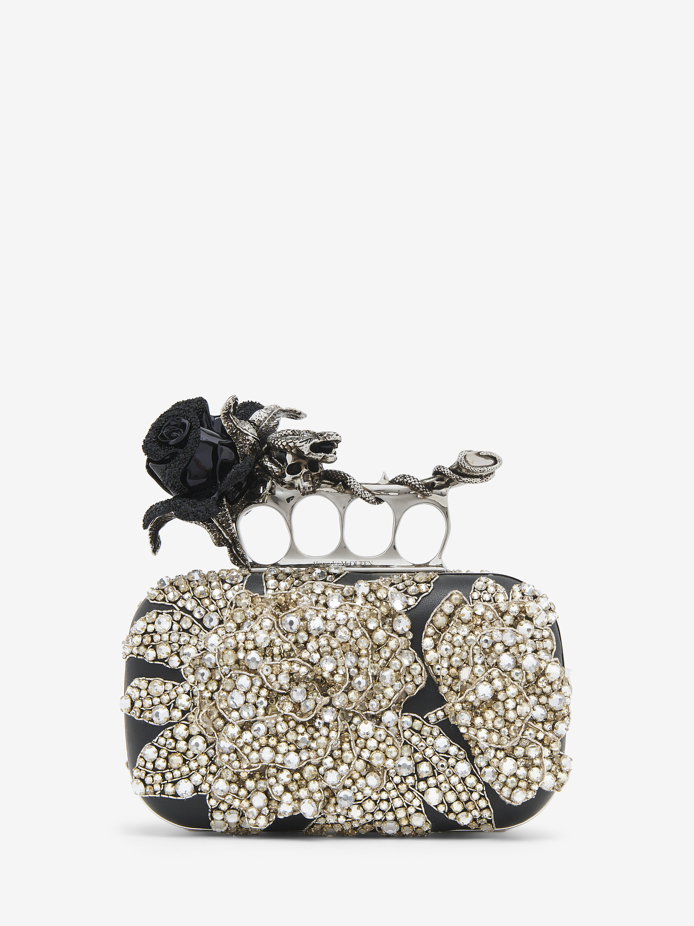 Rose & Snake Knuckle Clutch