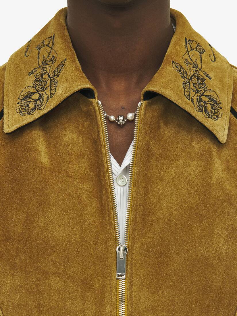 Suede Bomber Jacket