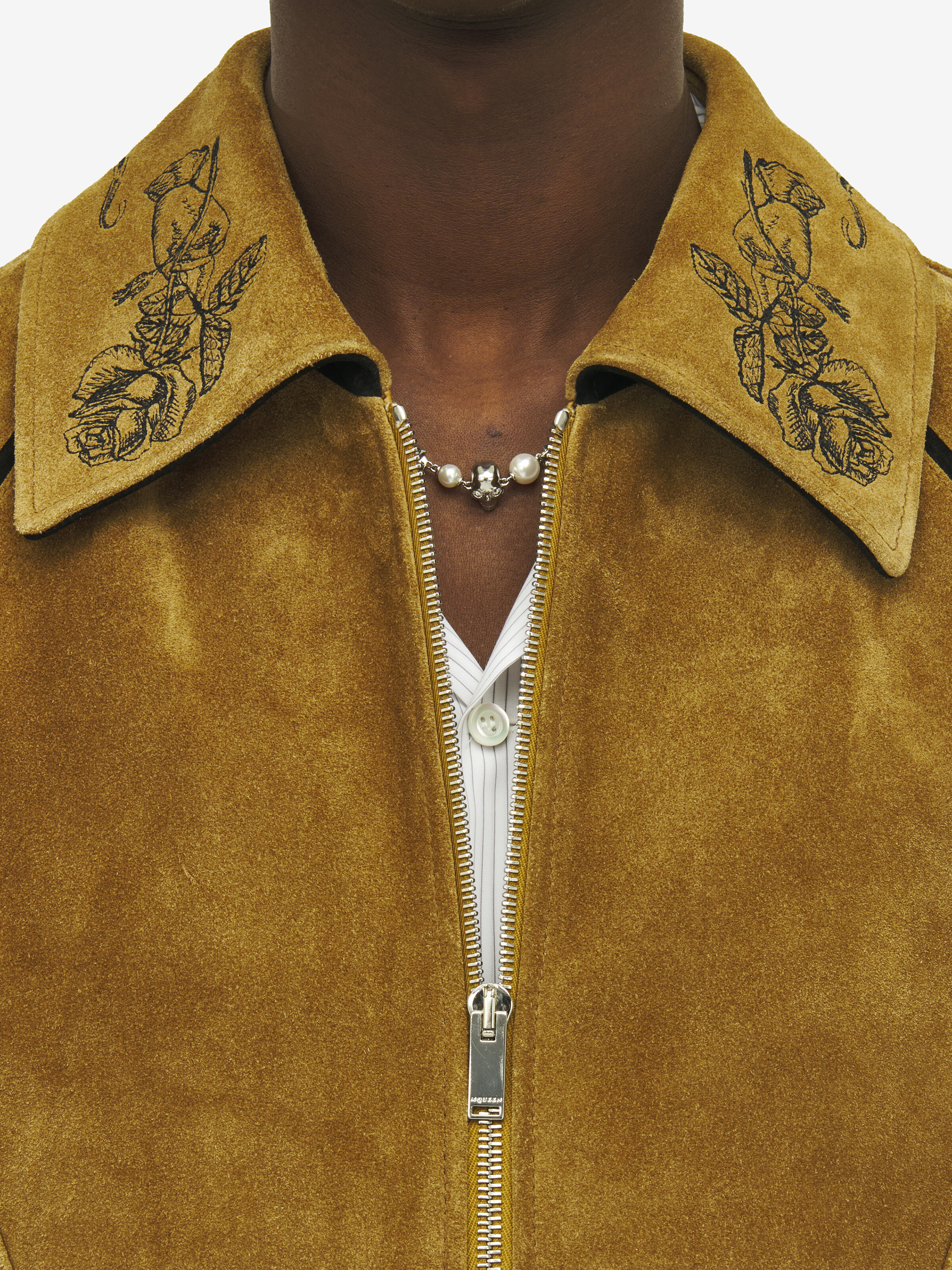 Suede Bomber Jacket