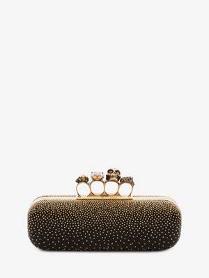 Studded Four Ring Clutch