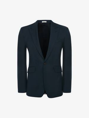 Wool Mohair Single-Breasted Jacket