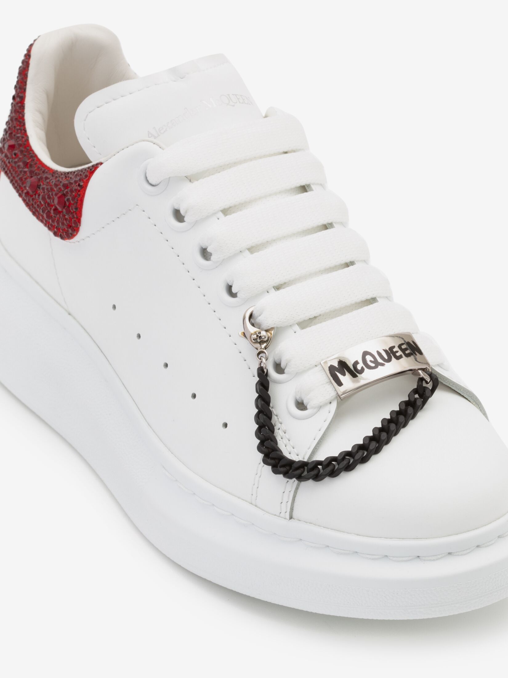 McQueen Graffiti Sneaker Charm in Antique Silver Alexander McQueen DK