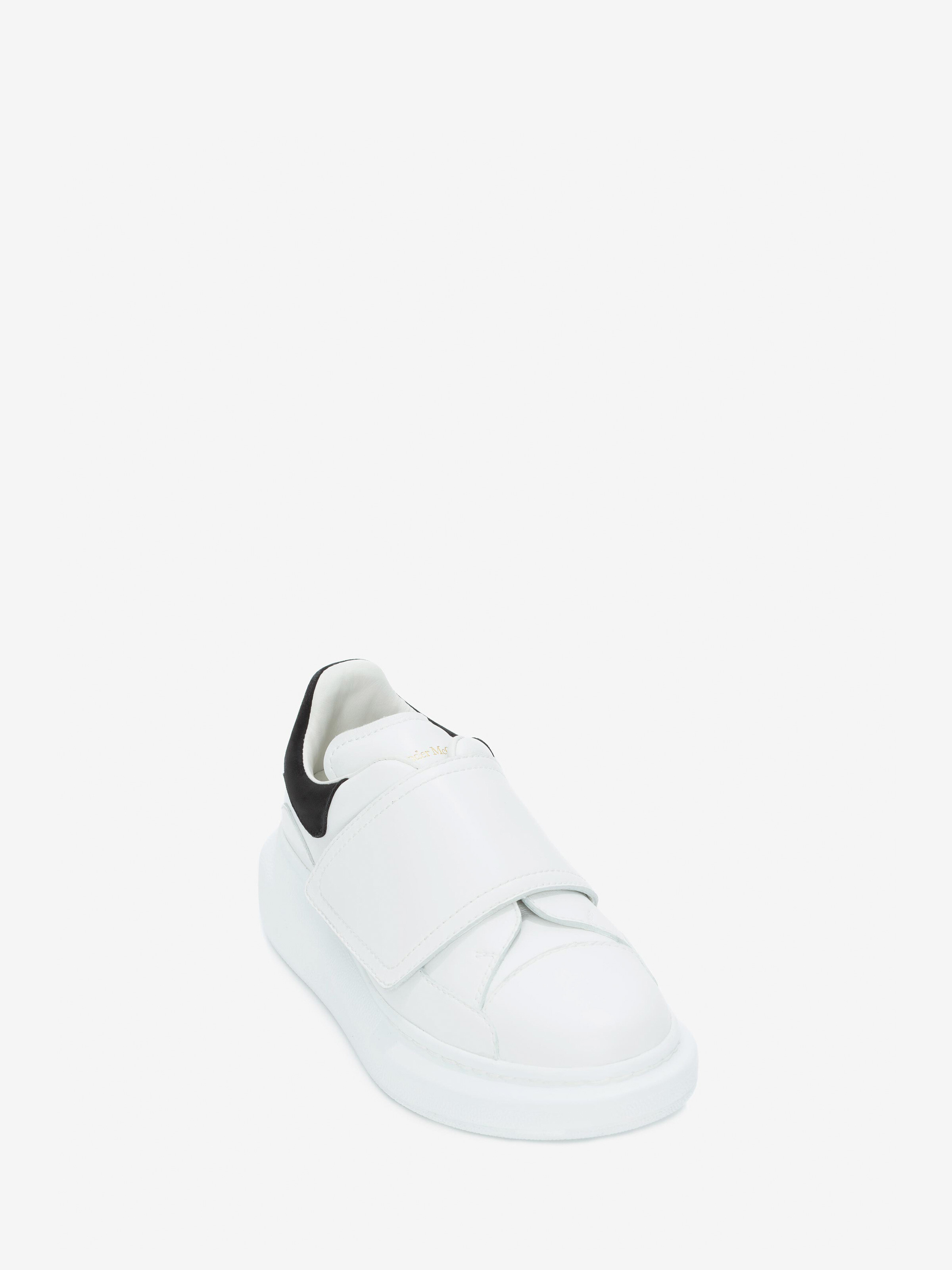 Sneakers oversize pour enfant en Blanc/Noir in 100% Cuir de veau | Alexander McQueen - image 2