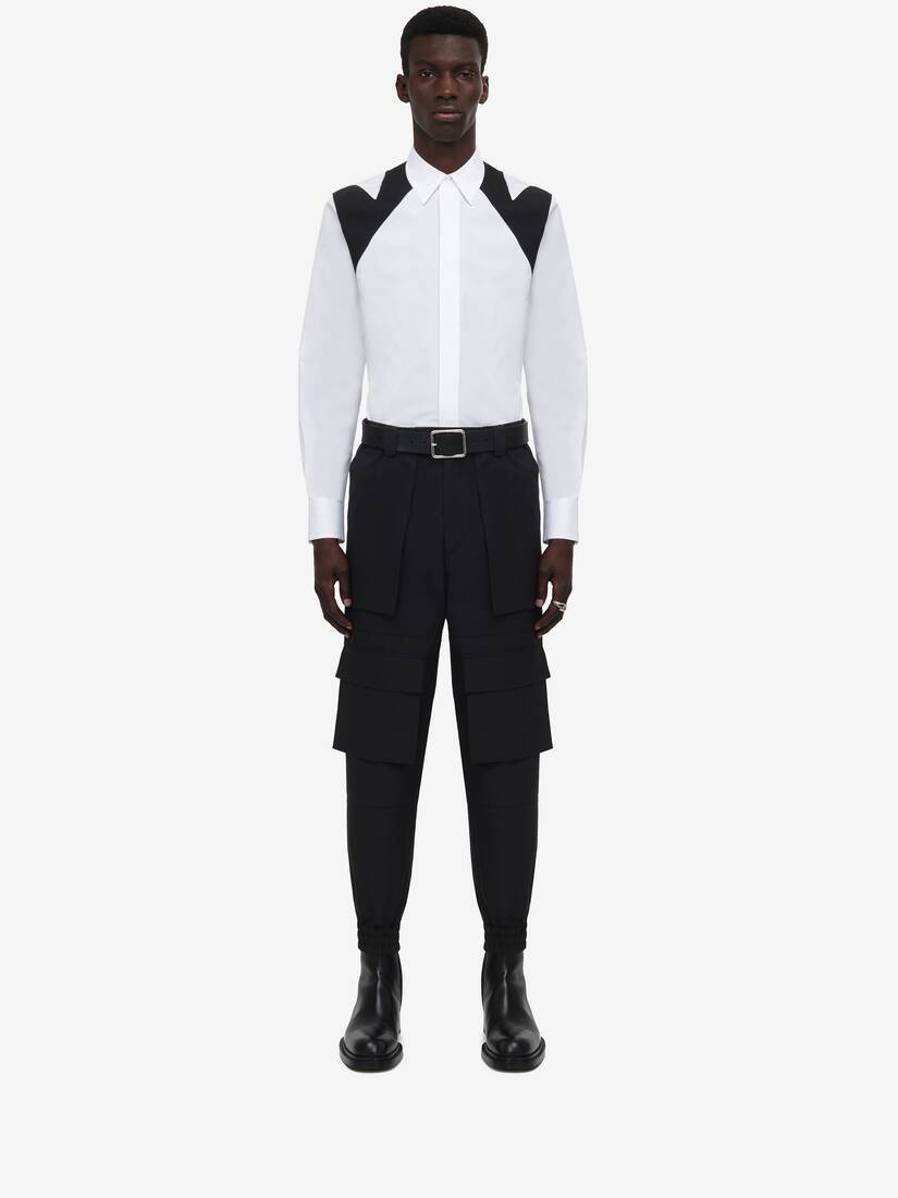 Cut-Out Harness Shirt
