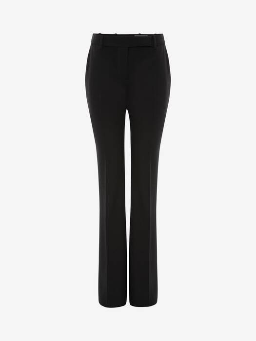 【関税込み】alexander mcqueen Bootcut trousers Women's Narrow Bootcut Trousers in White | McQueen US