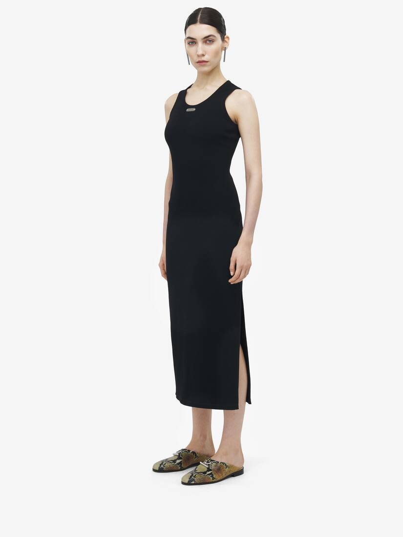 McQueen Placket Midi Dress