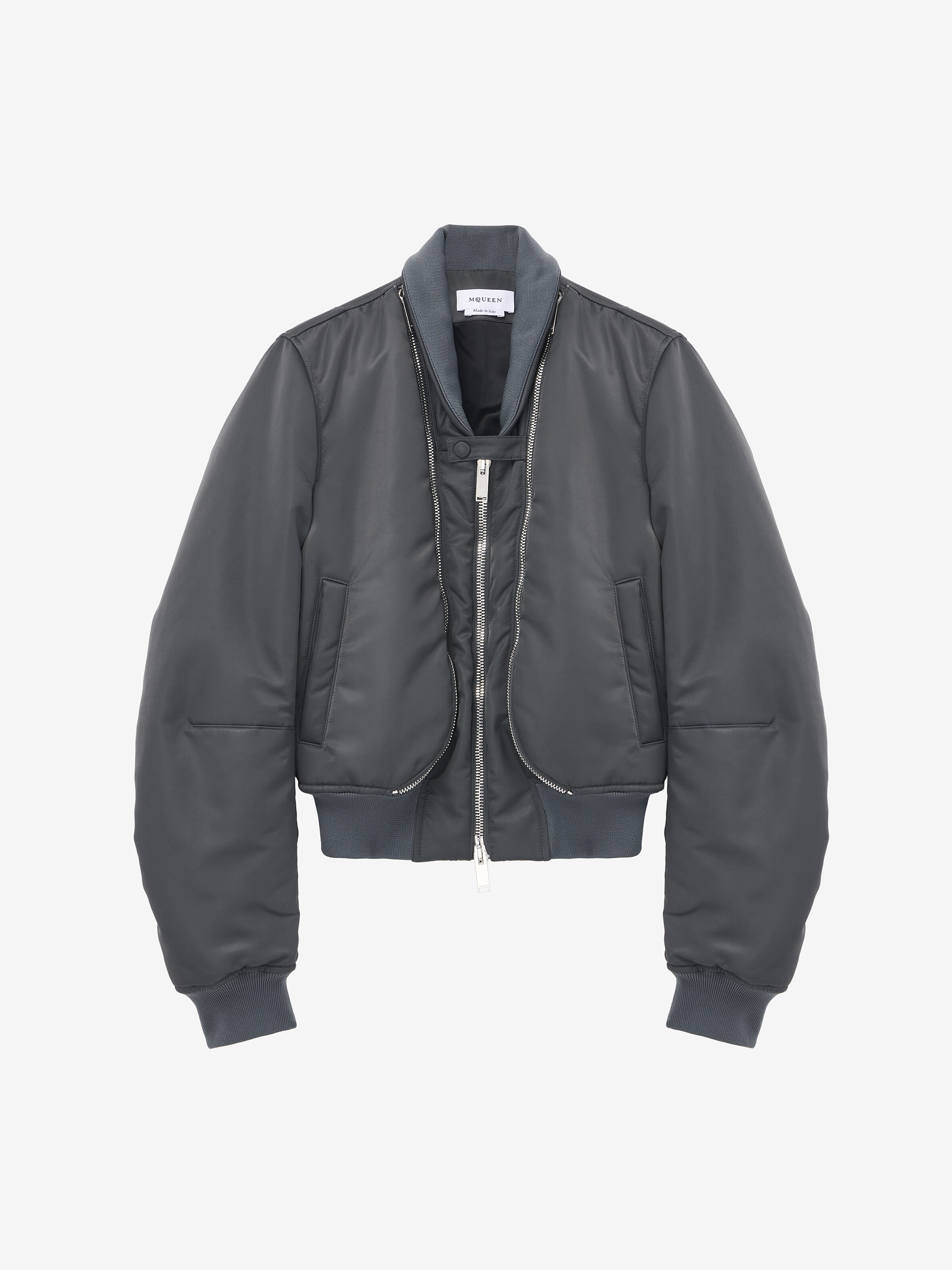 Zip Detail Bomber Jacket