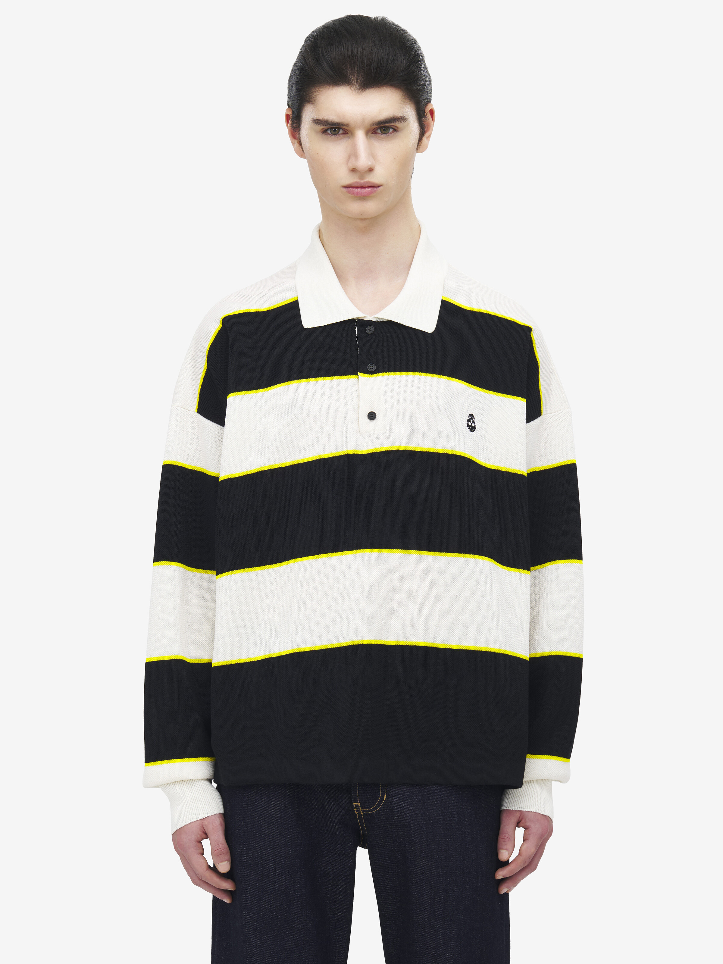 Poloshirt mit Rugbystreifen