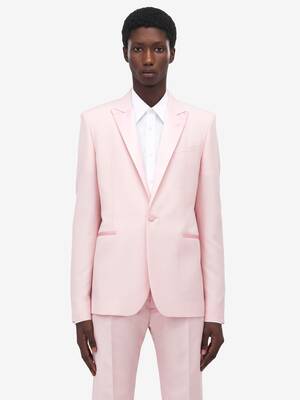 希少　XLサイズ相当　アルマーニ　テーラードジャケット　アンコン　洗濯可　ピンク セール】 ボックスシルエットジャケット《la veille by SUPERIOR