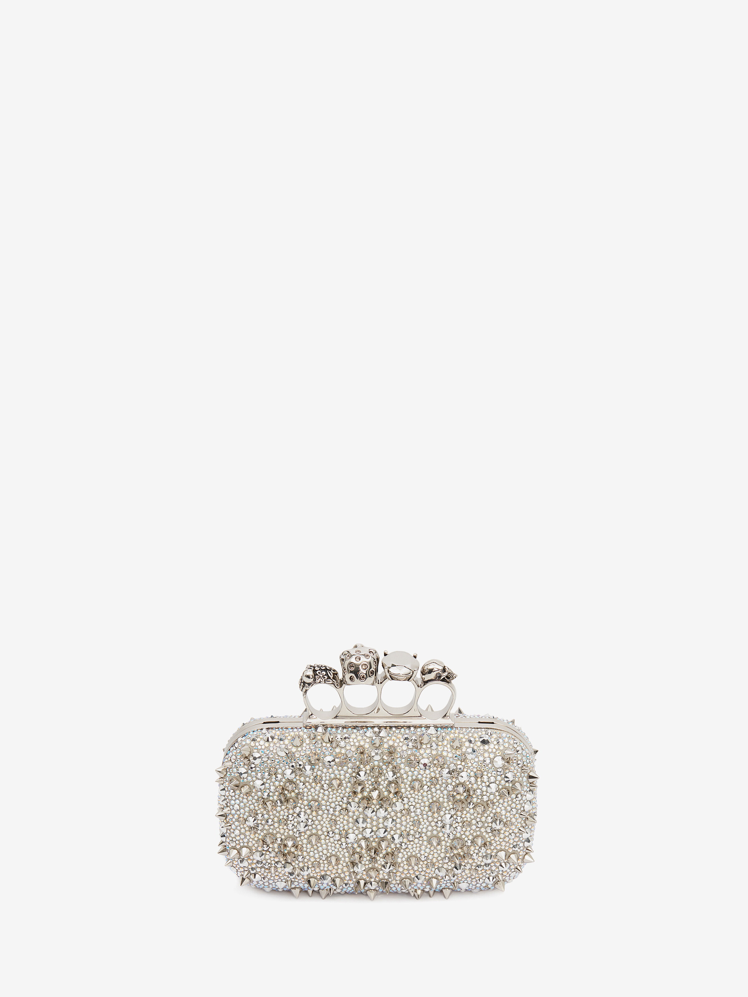 Minaudière Knuckle pour Femme en Blanc in Cuir de veau | Alexander McQueen - image 3