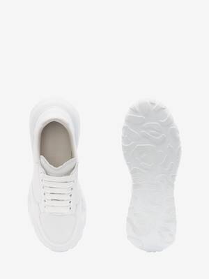 Alexander Mcqueen Outlet: New Court leather sneakers - White  Alexander  Mcqueen sneakers 634619WIA99 online at