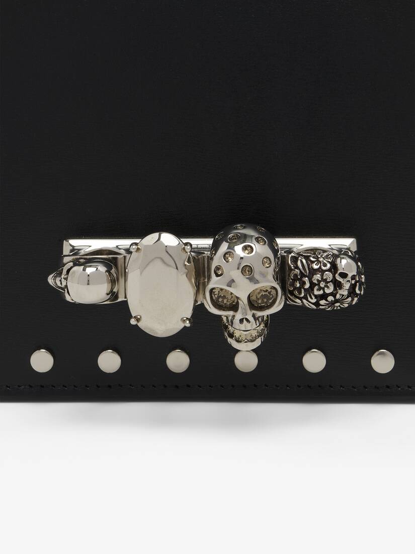 Stud-embellished Jewelled Satchel