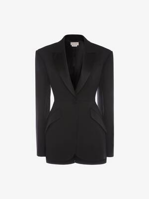 Trompe L'œil Light Wool Silk Tuxedo Jacket