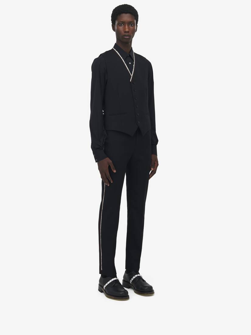 Raw Edge Canvas Waistcoat