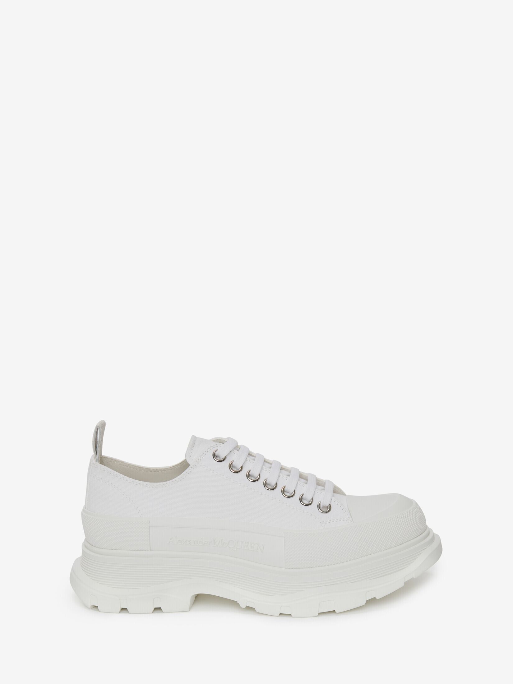 Tread Slick Lace Up in White | Alexander McQueen US