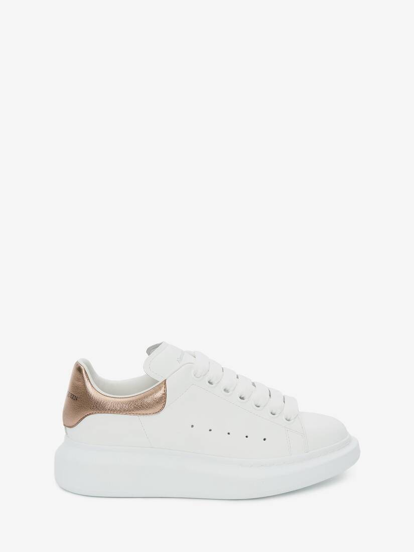 white and gold alexander mcqueen sneakers