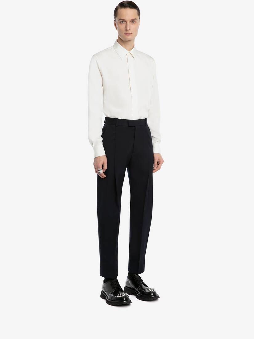 Bundfaltenhose Aus Wolle