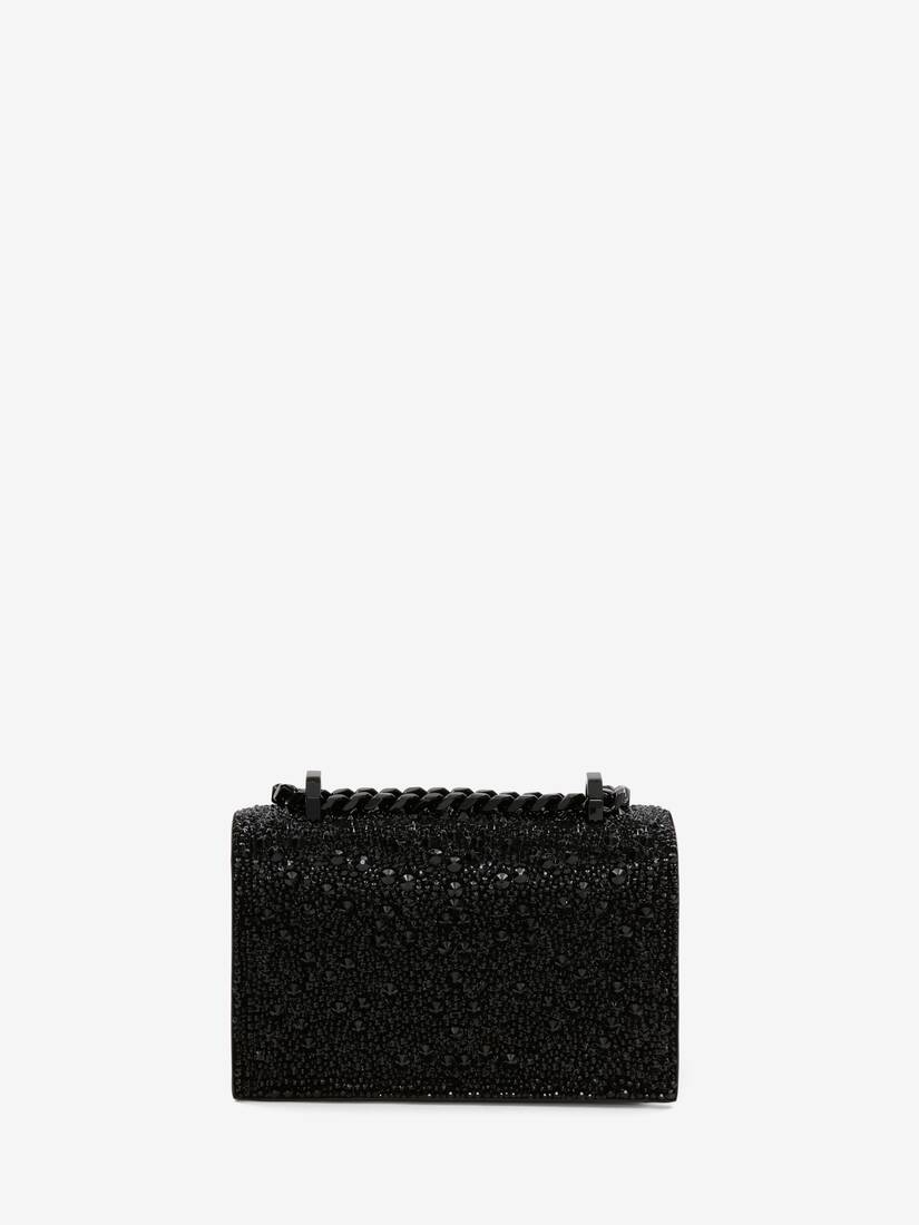 Crystal-Embellished Mini Jewelled Satchel