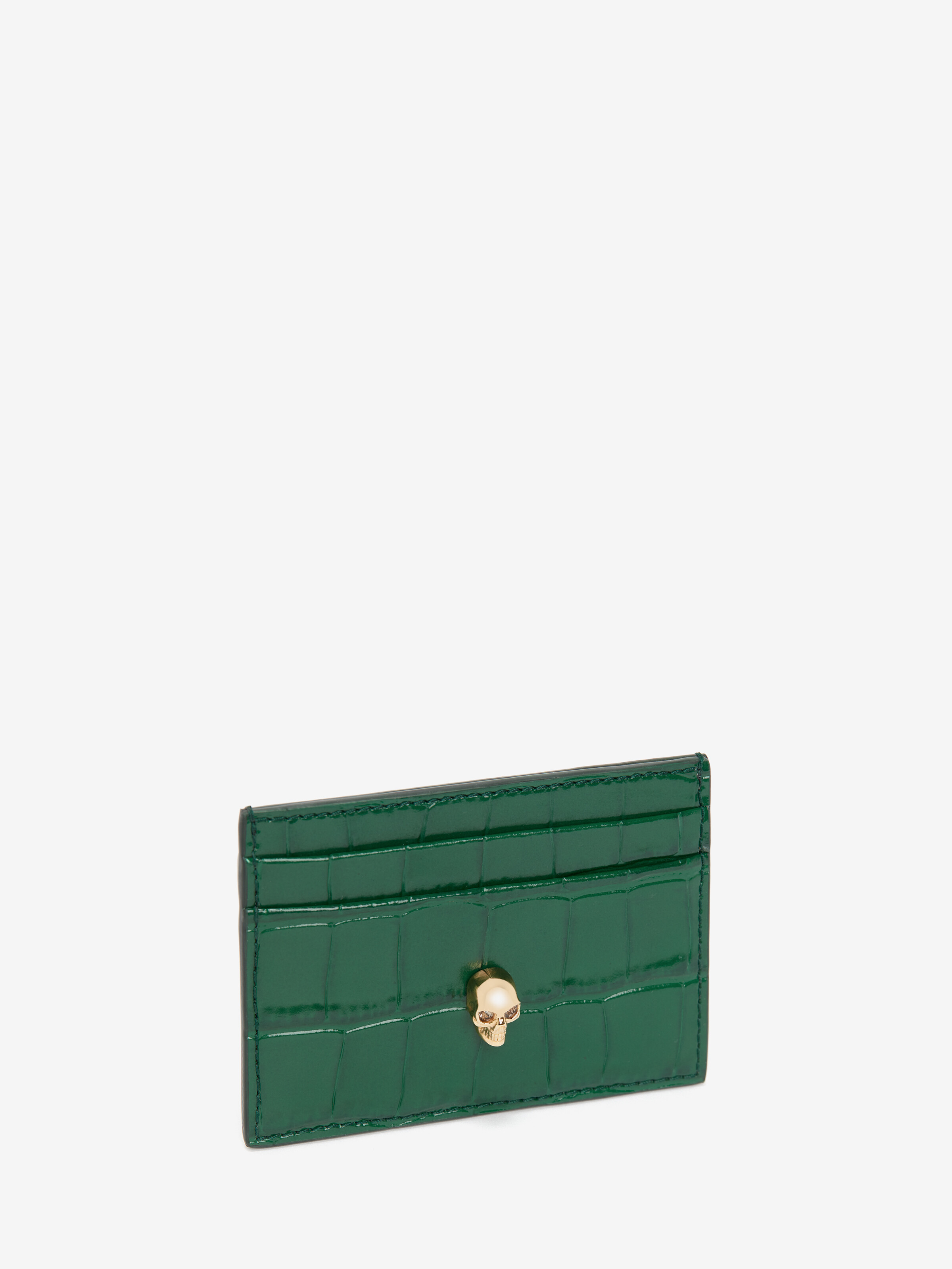 Embossed Croc Card Holder