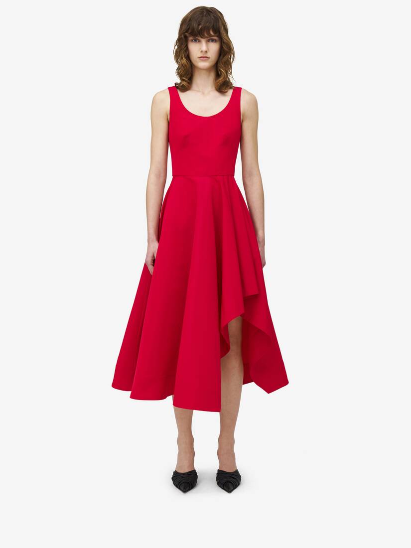 Asymmetric Drape Dress