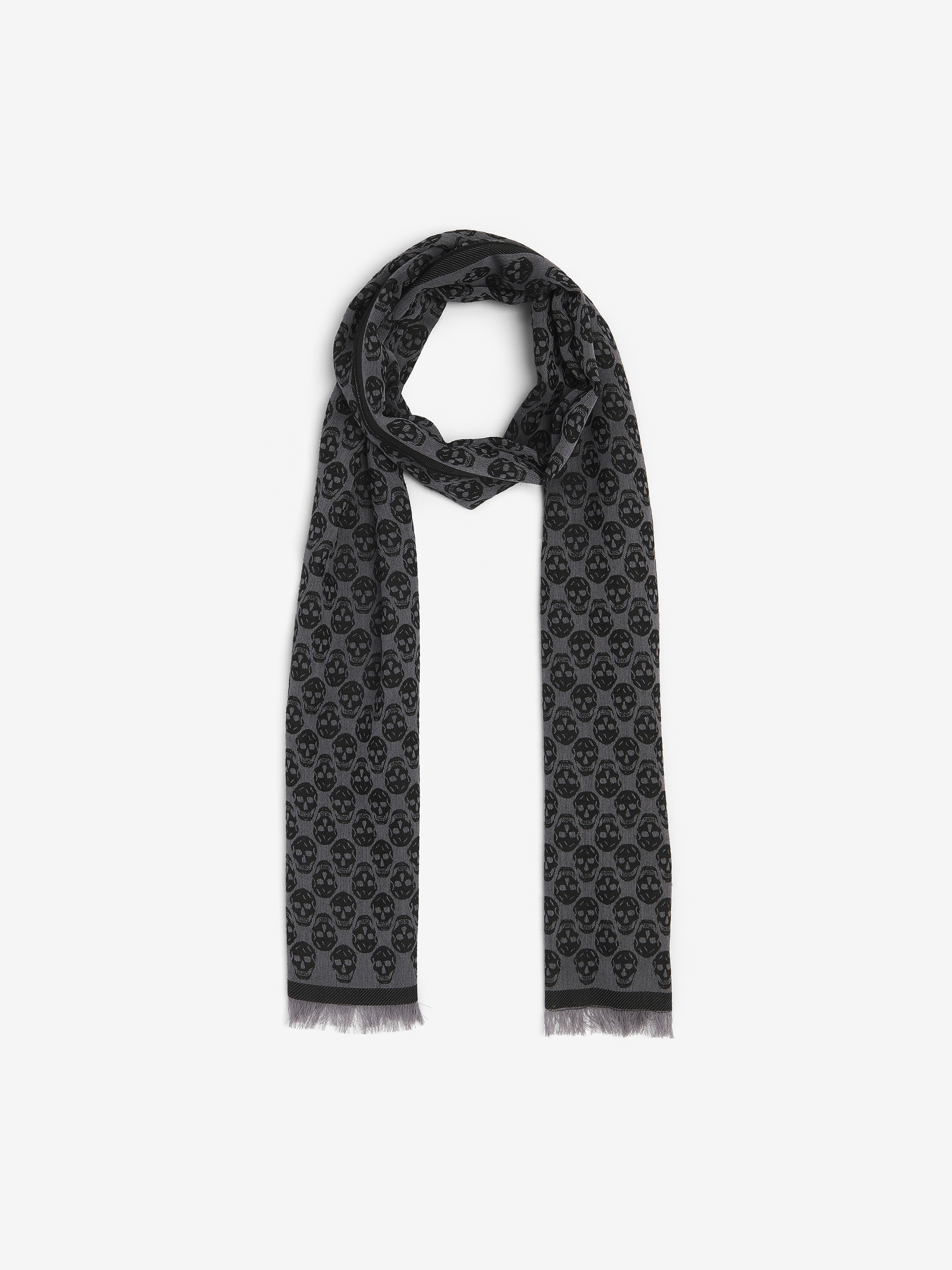 Skull Monogram Scarf
