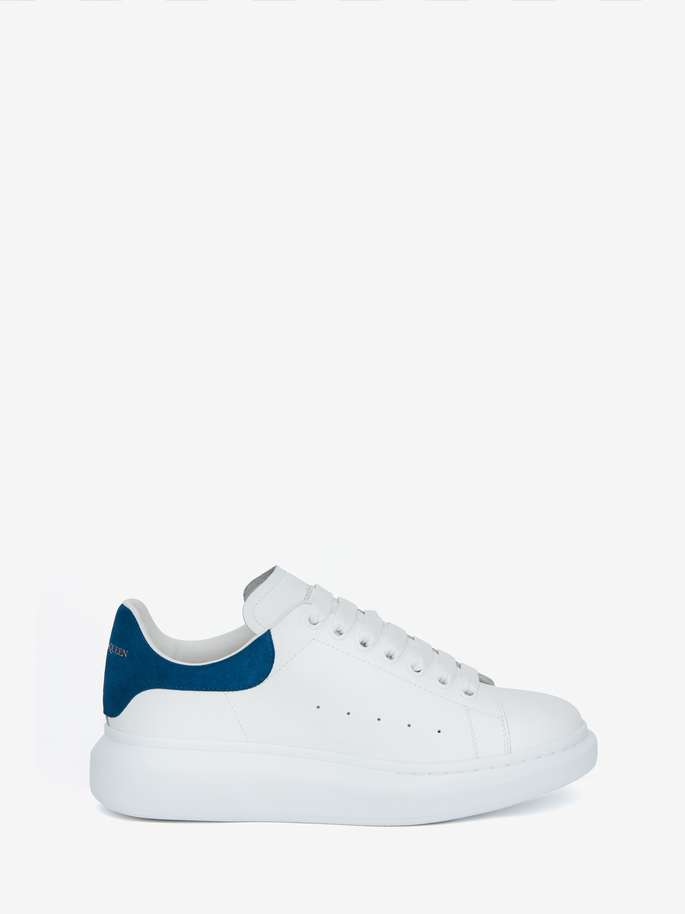 blue and white alexander mcqueen's