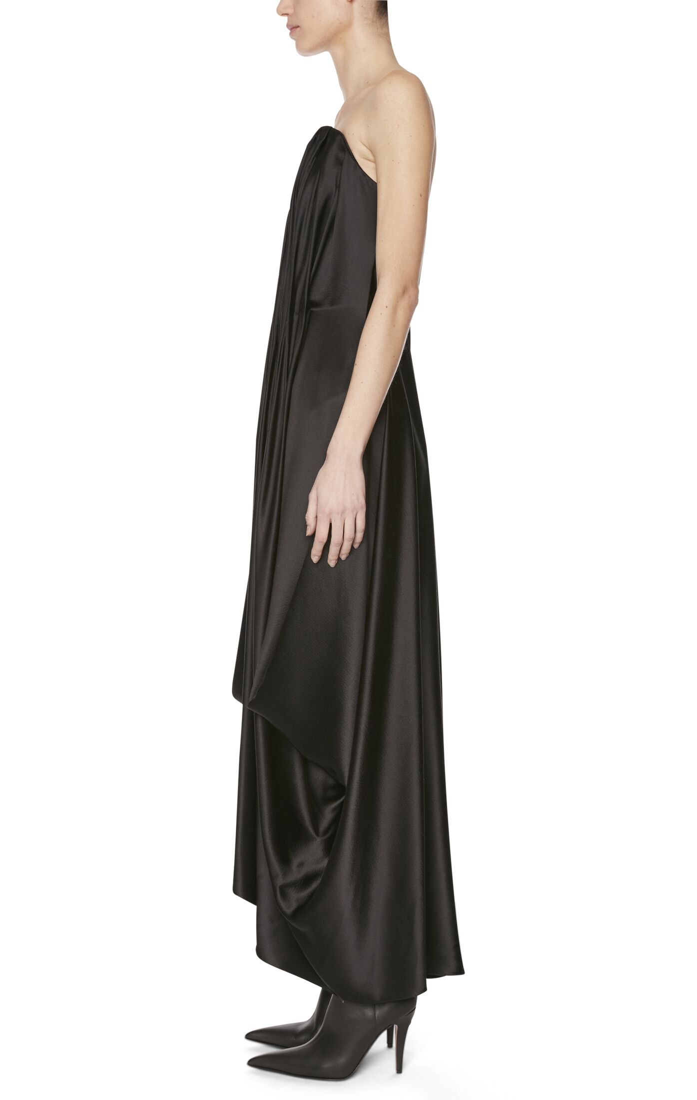 Draped Evening Dress Black For Women Alexander McQueen draped-evening-dress-black-for-women-alexander-mcqueen