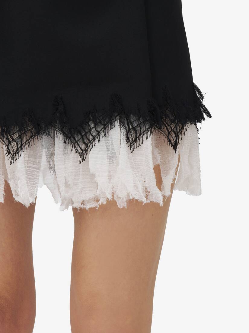 Cobweb Lace Mini Skirt