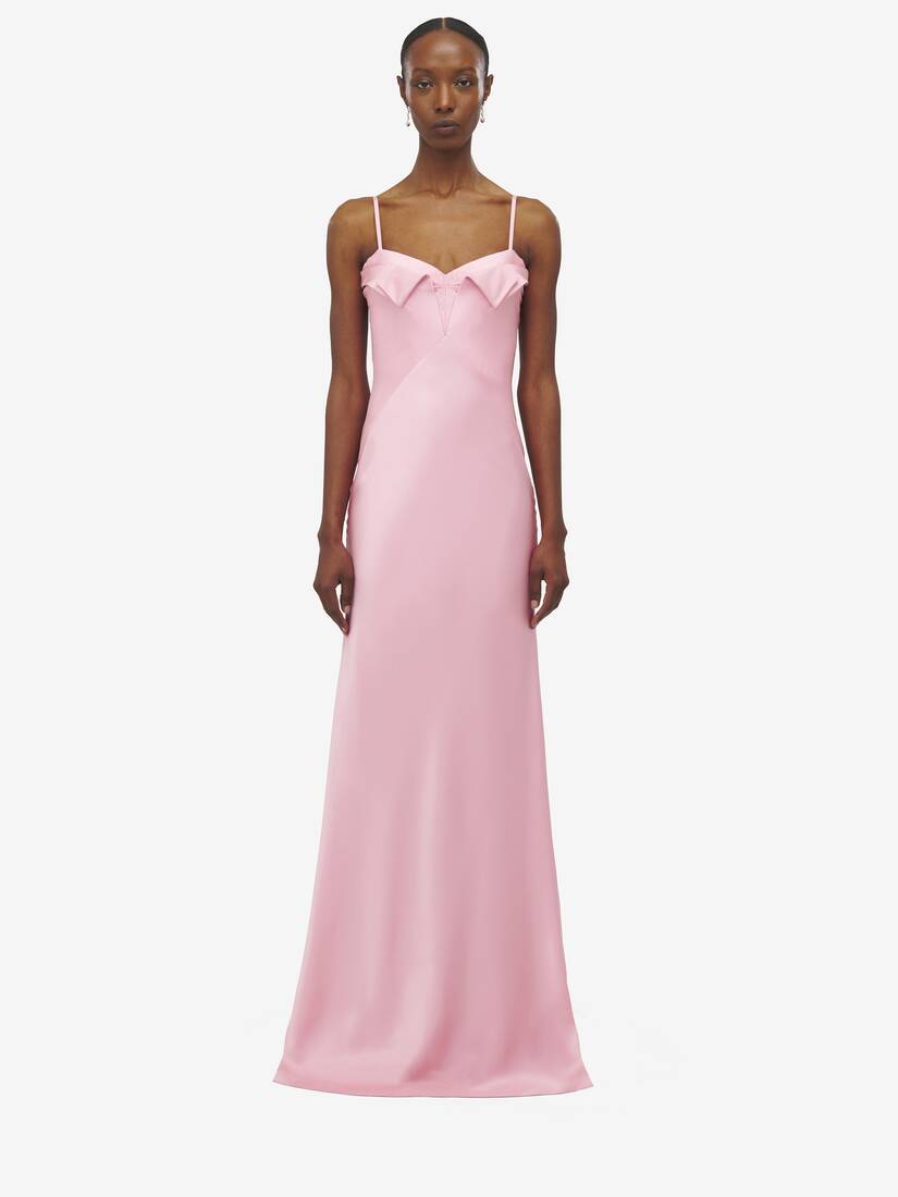 Double Satin Evening Dress