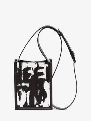 McQueen Graffiti Edge Mini Crossbody Bag
