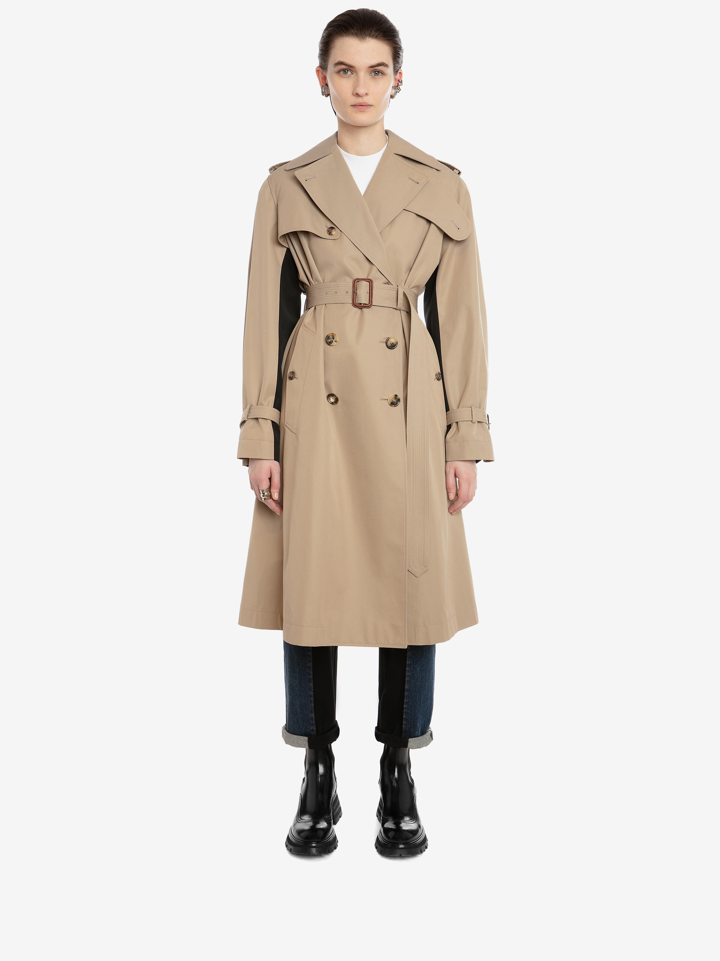 Hybrid McQueen Graffiti Trench Coat