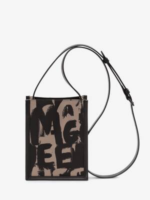 McQueen Graffiti Edge Mini Crossbody Bag