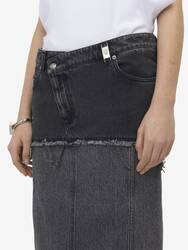 Two-tone Denim Skirt