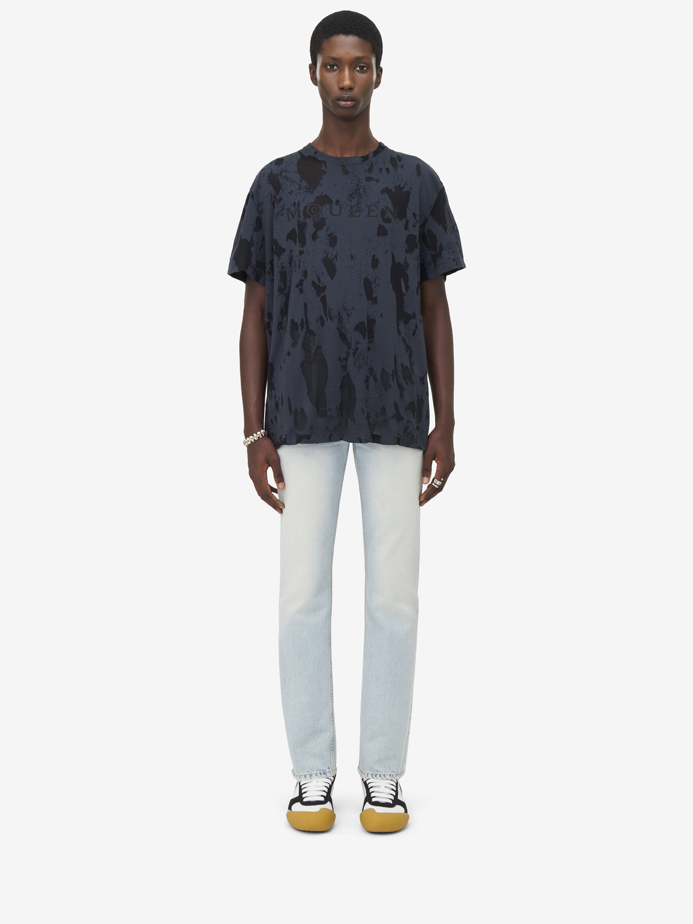 McQueen Logo Devoré T-shirt