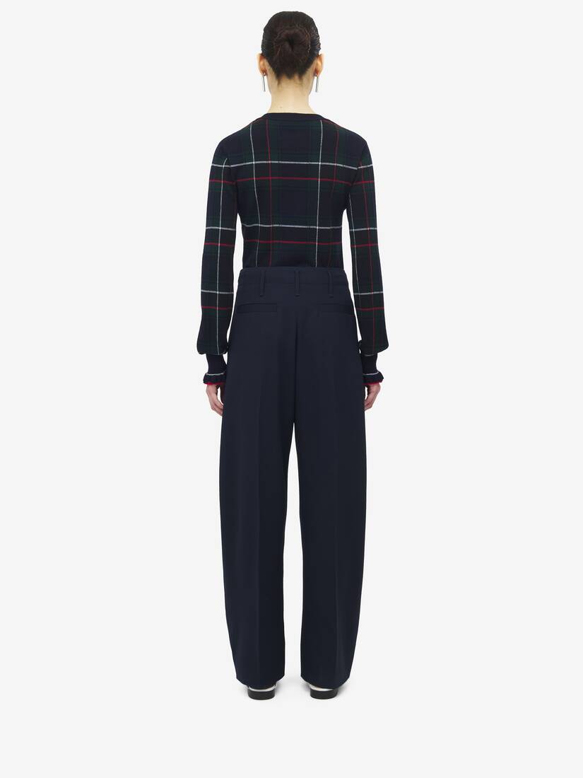 Wide Leg Tailored Trousers