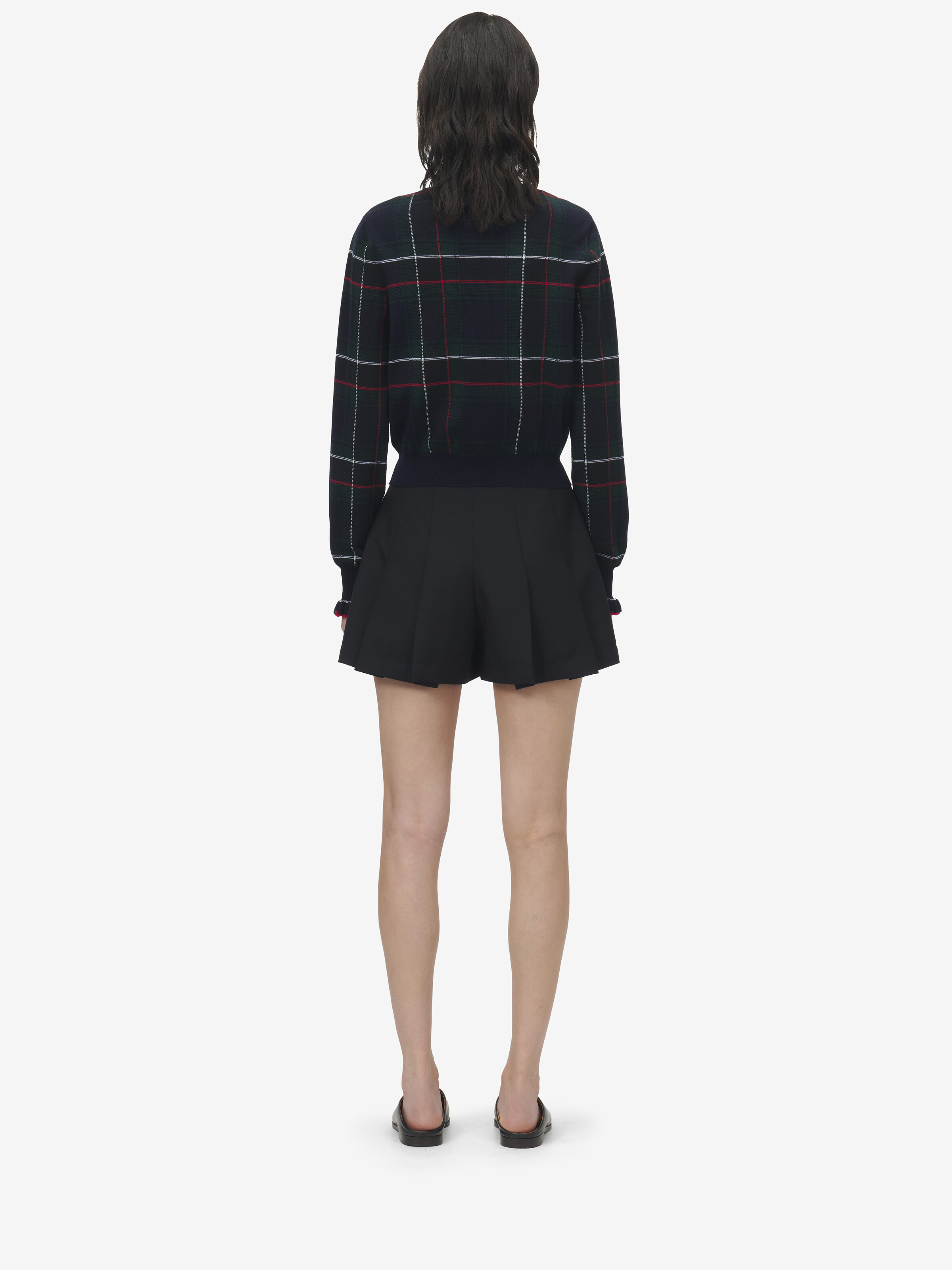 Wool Tartan Cardigan