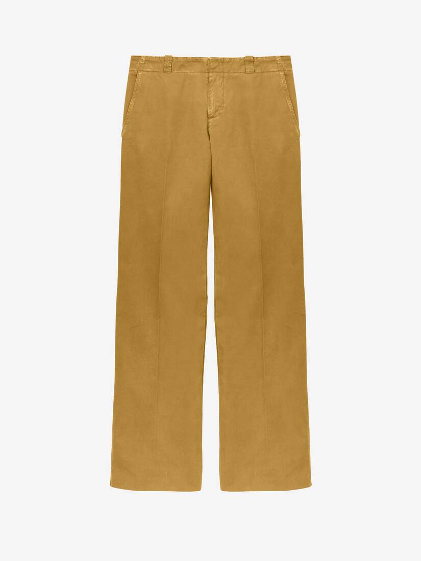 Low-Waisted Chino Trousers