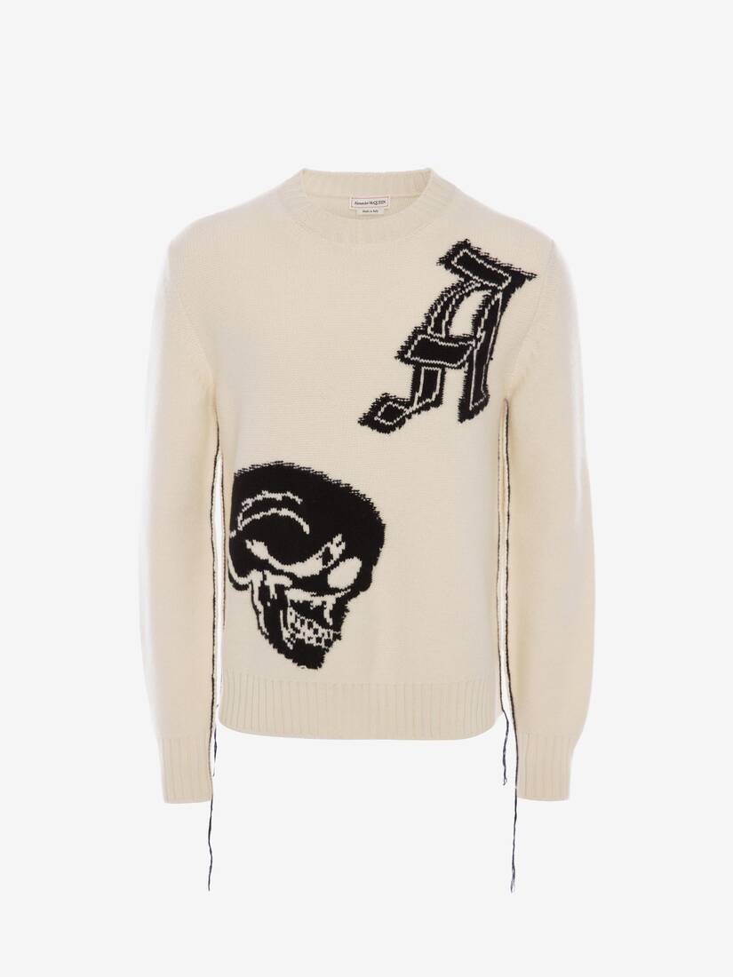 alexander mcqueen skull jumper