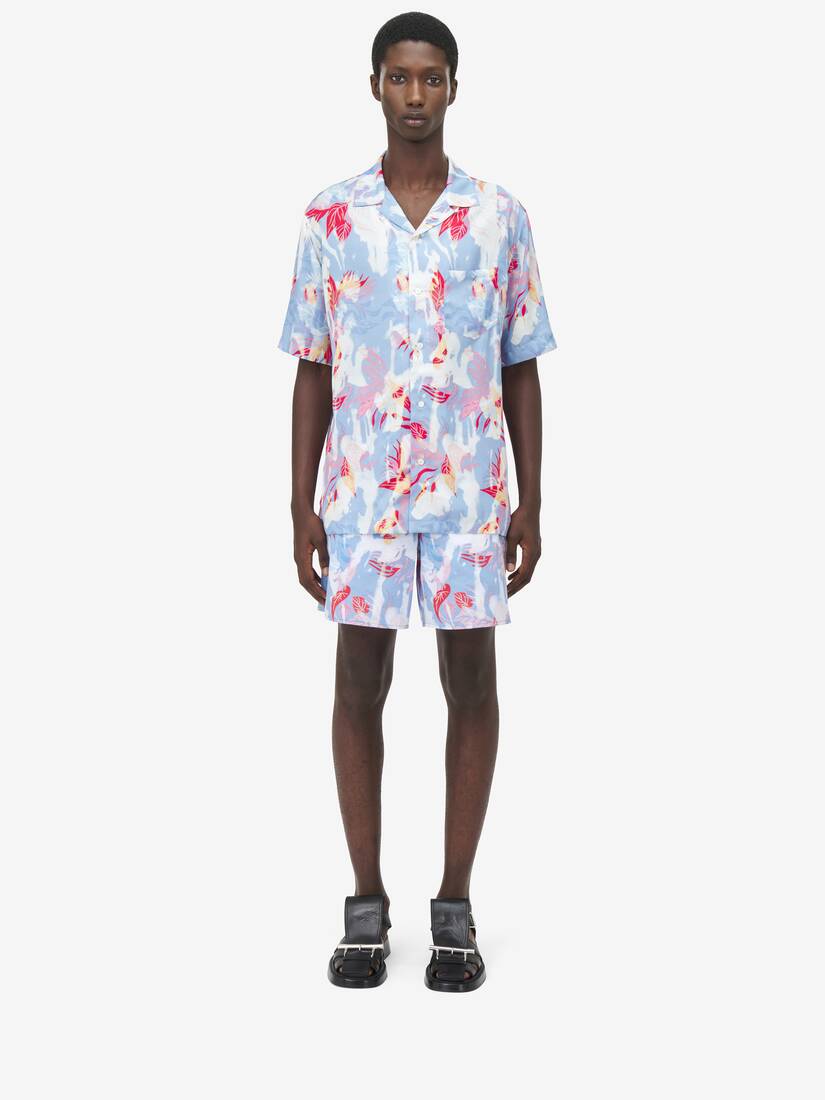 Chemise À Imprimé Floral Hawaïen