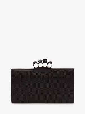 Skull Four-Ring Flat Pouch